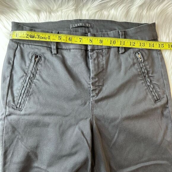 Level 99 FRANCIS LACEY DOUBLE WELT ZIP TROUSER Grizzly Pants Size 27 - Picture 10 of 11